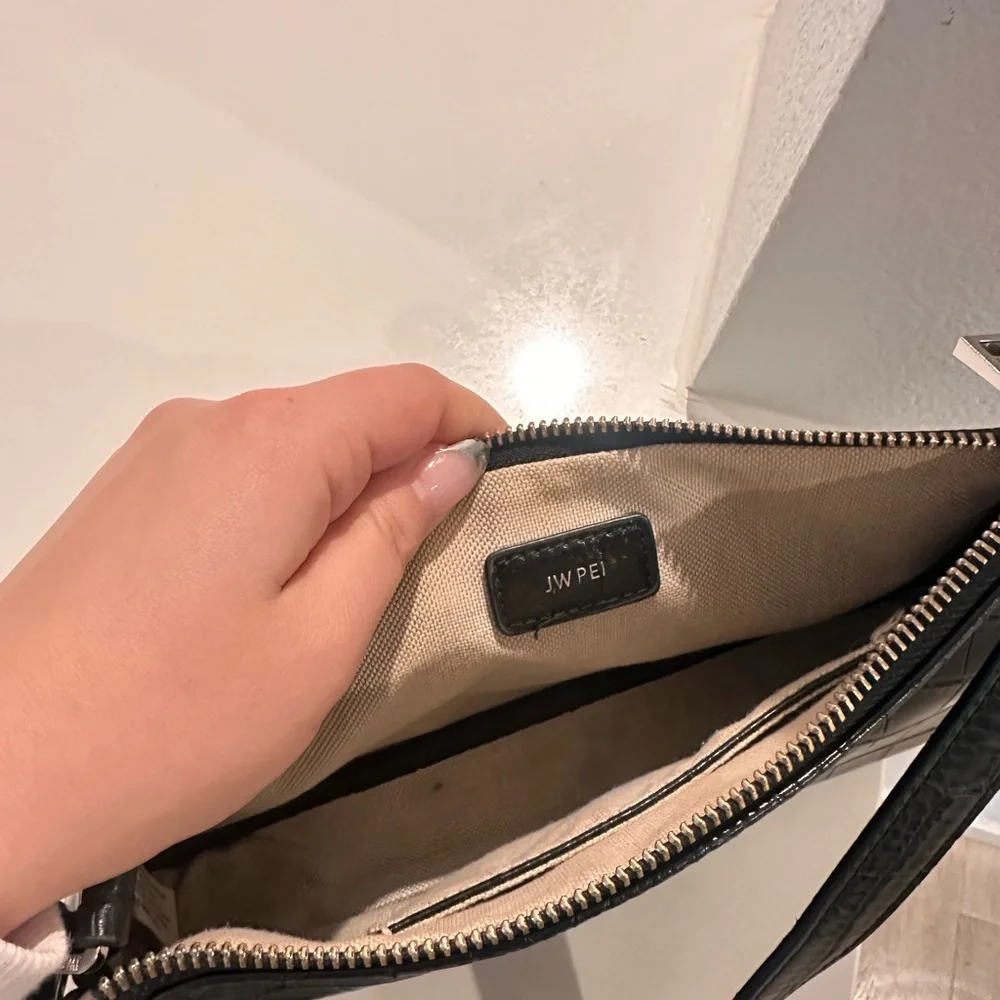 JW PEI Black Croc-Embossed Shoulder Bag - Picture 5 of 5